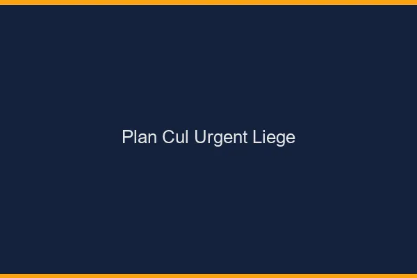 Plan Cul Urgent Liège