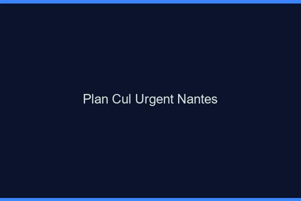 Plan Cul Urgent Nantes