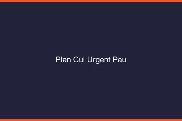 Plan Cul Urgent Pau