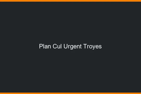 Plan Cul Urgent Troyes
