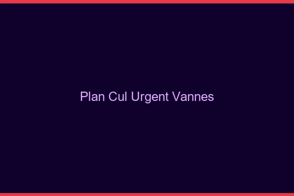Plan Cul Urgent Vannes