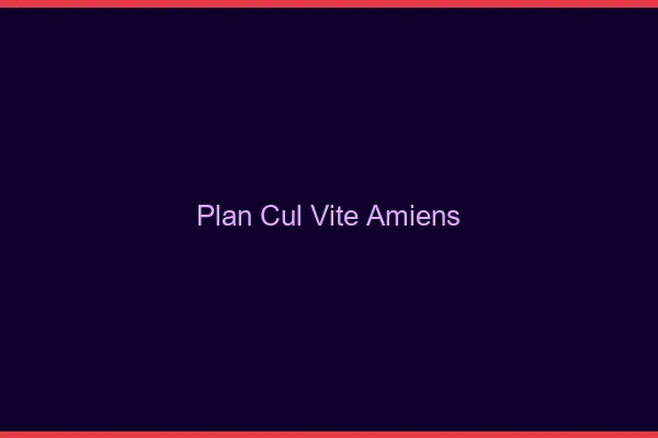 Plan Cul Vite Amiens