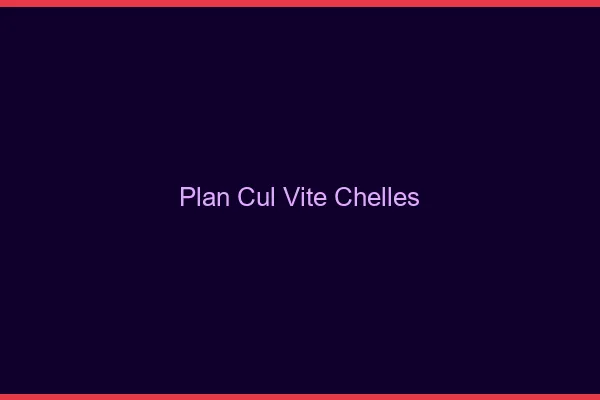 Plan Cul Vite Chelles