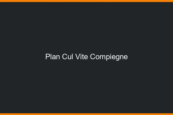 Plan Cul Vite Compiègne