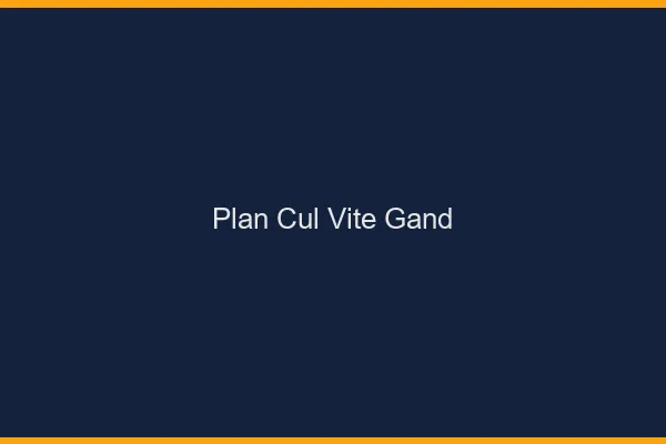 Plan Cul Vite Gand