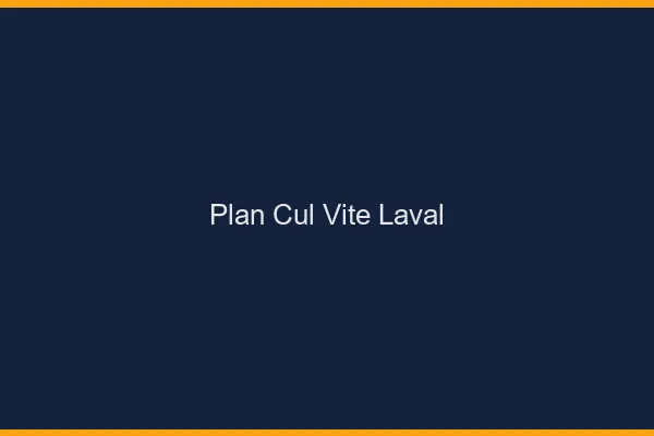 Plan Cul Vite Laval