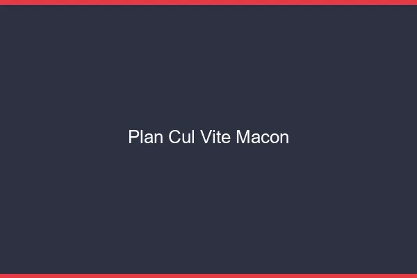 Plan Cul Vite Mâcon