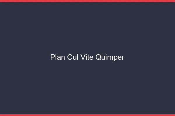 Plan Cul Vite Quimper