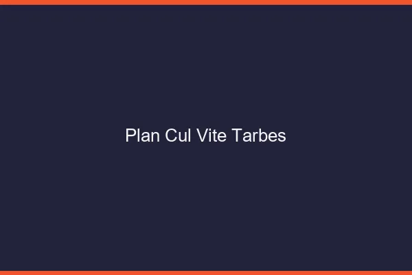 Plan Cul Vite Tarbes