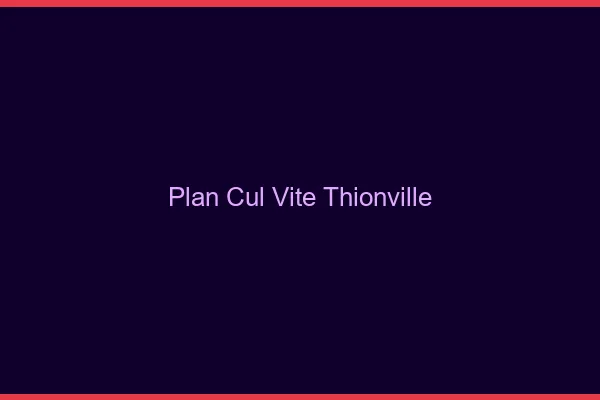 Plan Cul Vite Thionville