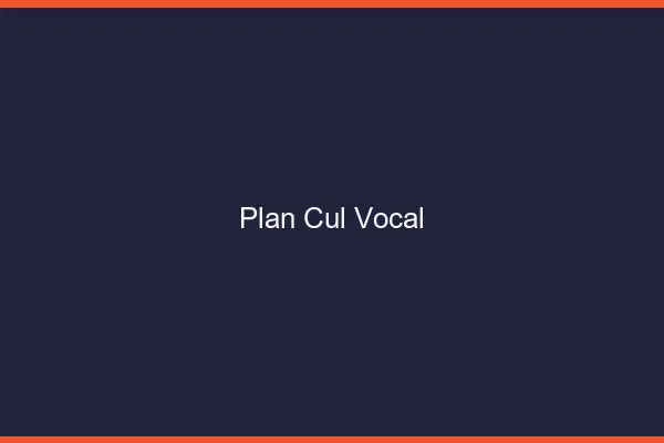 Plan Cul Vocal