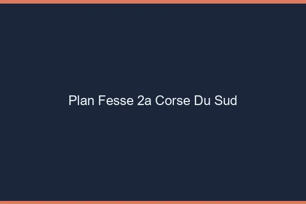 Plan FesseCorse Du Sud