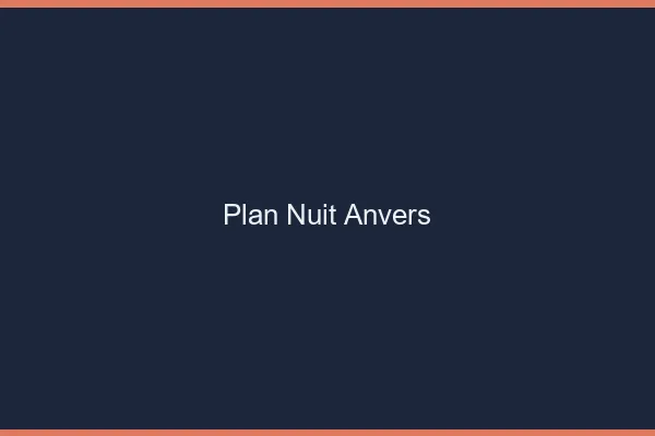 Plan Nuit Anvers