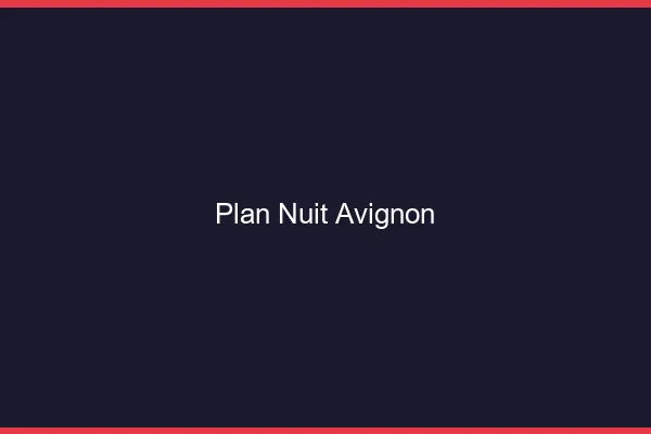 Plan Nuit Avignon