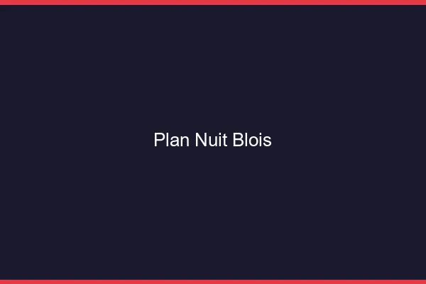 Plan Nuit Blois