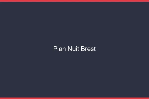 Plan Nuit Brest