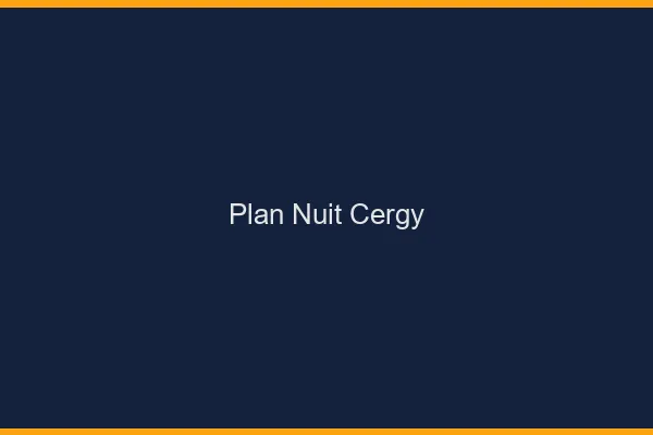 Plan Nuit Cergy