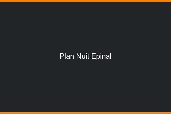 Plan Nuit Épinal