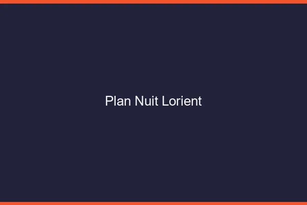 Plan Nuit Lorient