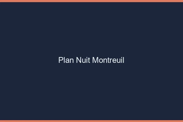 Plan Nuit Montreuil