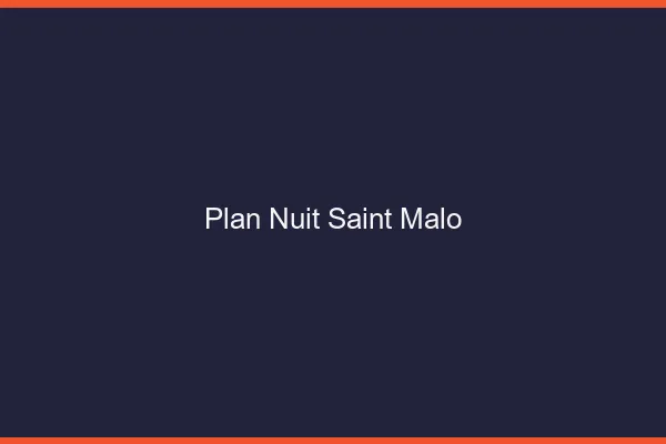 Plan Nuit Saint-Malo