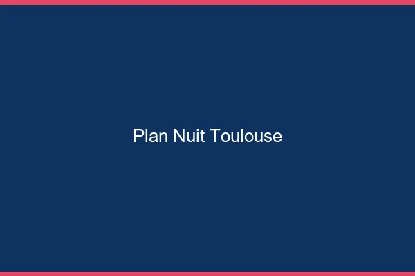 Plan Nuit Toulouse