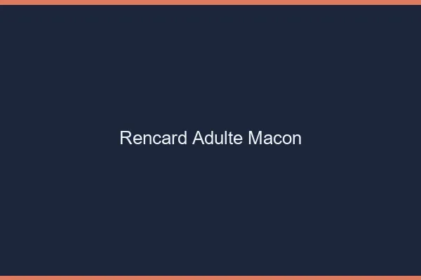 Rencard Adulte Mâcon