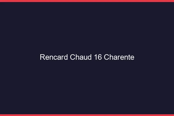 Rencard Chaud Charente