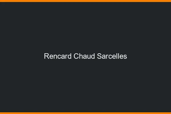 Rencard Chaud Sarcelles
