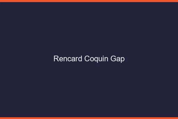 Rencard Coquin Gap