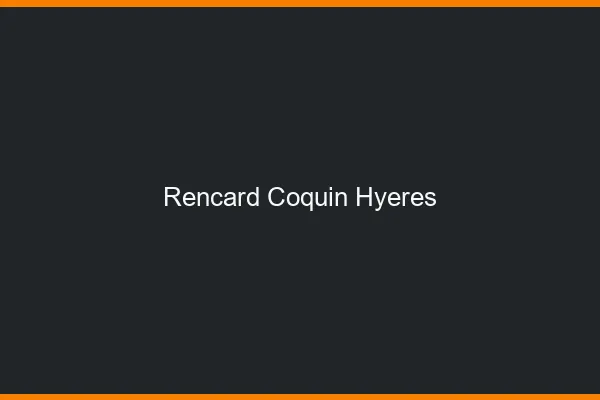 Rencard Coquin Hyères