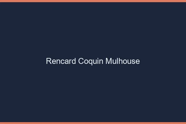 Rencard Coquin Mulhouse