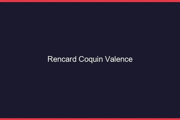 Rencard Coquin Valence