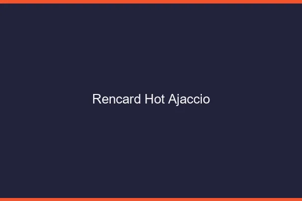 Rencard Hot Ajaccio
