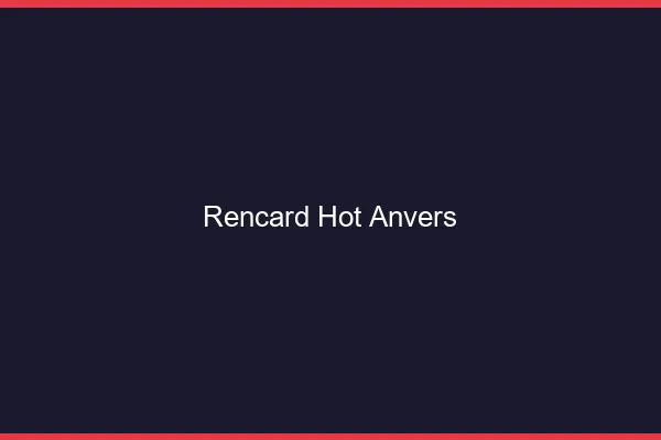 Rencard Hot Anvers