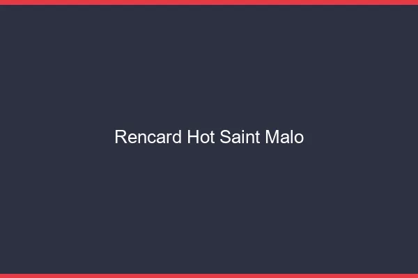 Rencard Hot Saint-Malo