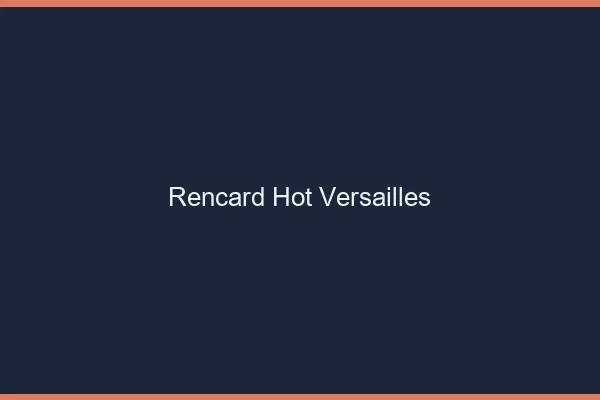 Rencard Hot Versailles