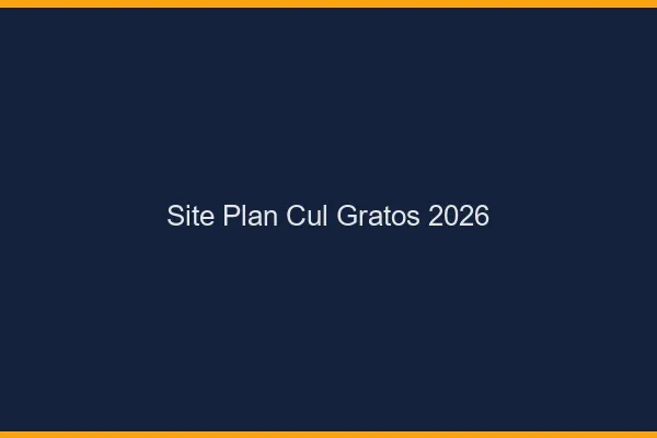 Site Plan Cul Gratos 2026