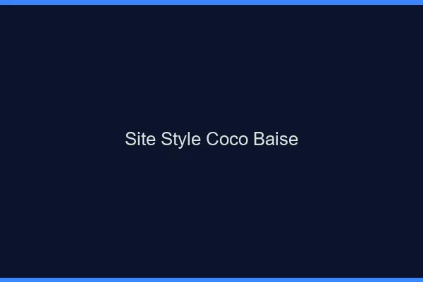 Site Style Coco Baise